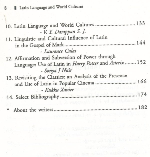 Latin Language and World Cultures